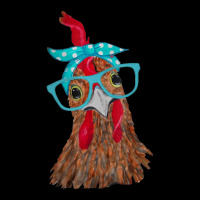 Chicken With Bandana Headband And Glasses Cute Toddler Sweatshirt | Artistshot