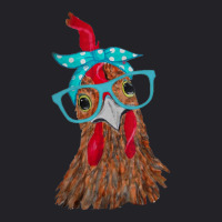 Chicken With Bandana Headband And Glasses Cute Youth Tee | Artistshot