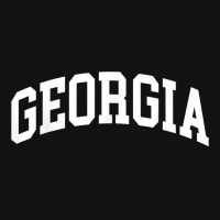 Georgia Us College Font Proud American Usa States T Shirt Scorecard Crop Tee | Artistshot