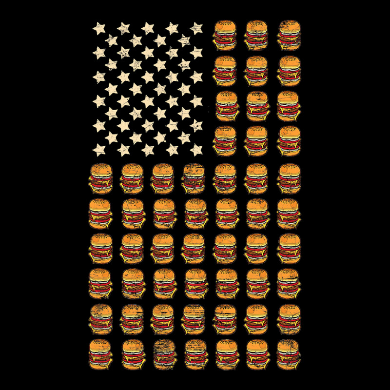 Cheeseburger Patriotic Usa American Flag National Burger Day T Shirt Lightweight Hoodie | Artistshot