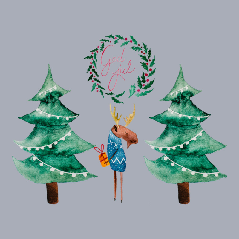 Moose With Christmas Present Tank Dress by RILEYALLEN | Artistshot