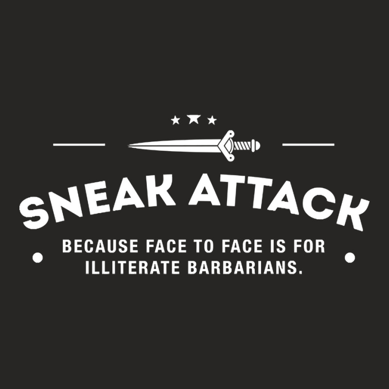 Rogue Sneak Attack Illiterate Barbarians Gaming Ladies Fitted T-Shirt by Kosdapen517 | Artistshot