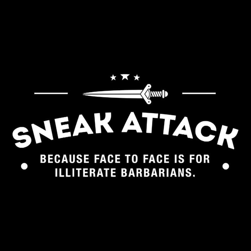 Rogue Sneak Attack Illiterate Barbarians Gaming Women's V-Neck T-Shirt by Kosdapen517 | Artistshot