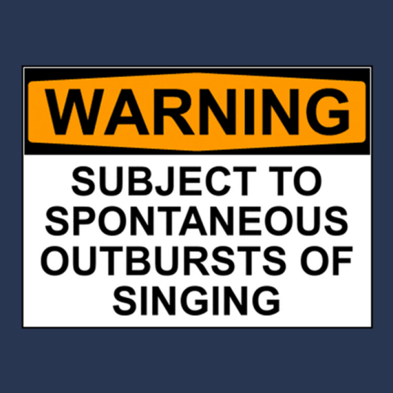 Warning Subject To Spontaneous Outbursts Of Singing Men Denim Jacket | Artistshot