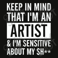 Keep In Mind That I Am An Artist I Am Sensitive Scorecard Crop Tee | Artistshot