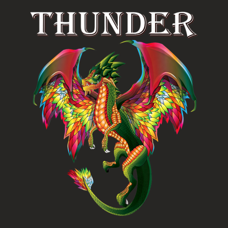 Imagine You Are A Thunder Dragon Breathing Fire With Wings Ladies Fitted T-Shirt by cm-arts | Artistshot