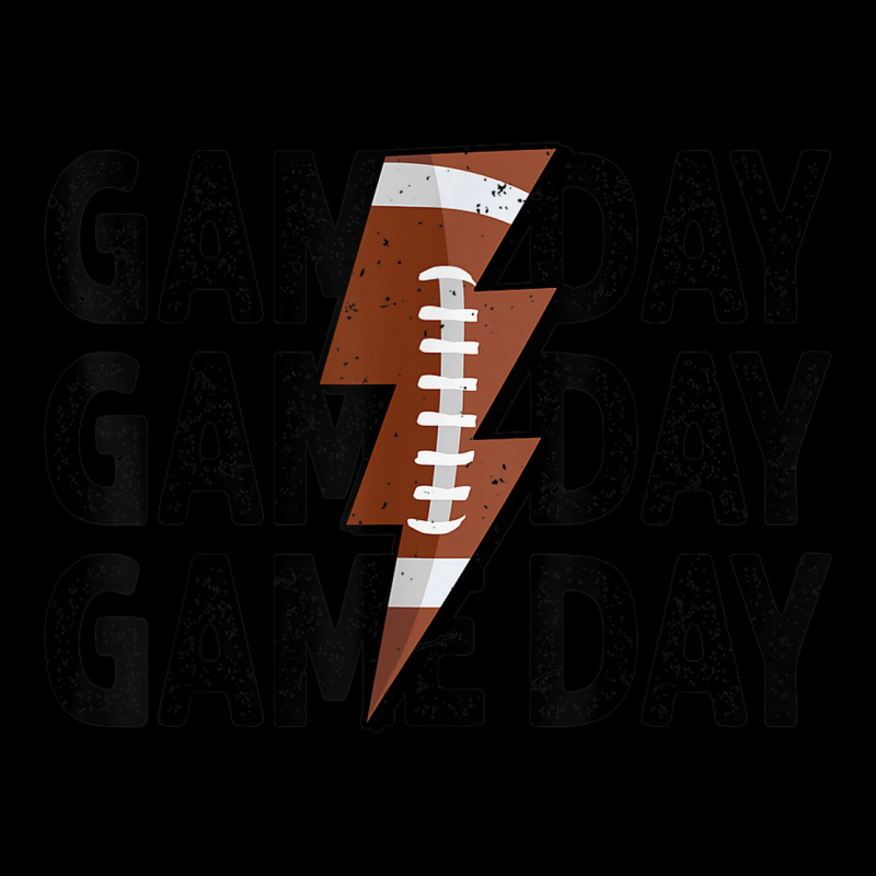 Vintage Game Day Football Lightning Bolt Funny Team Sport Adjustable Cap by Posh | Artistshot