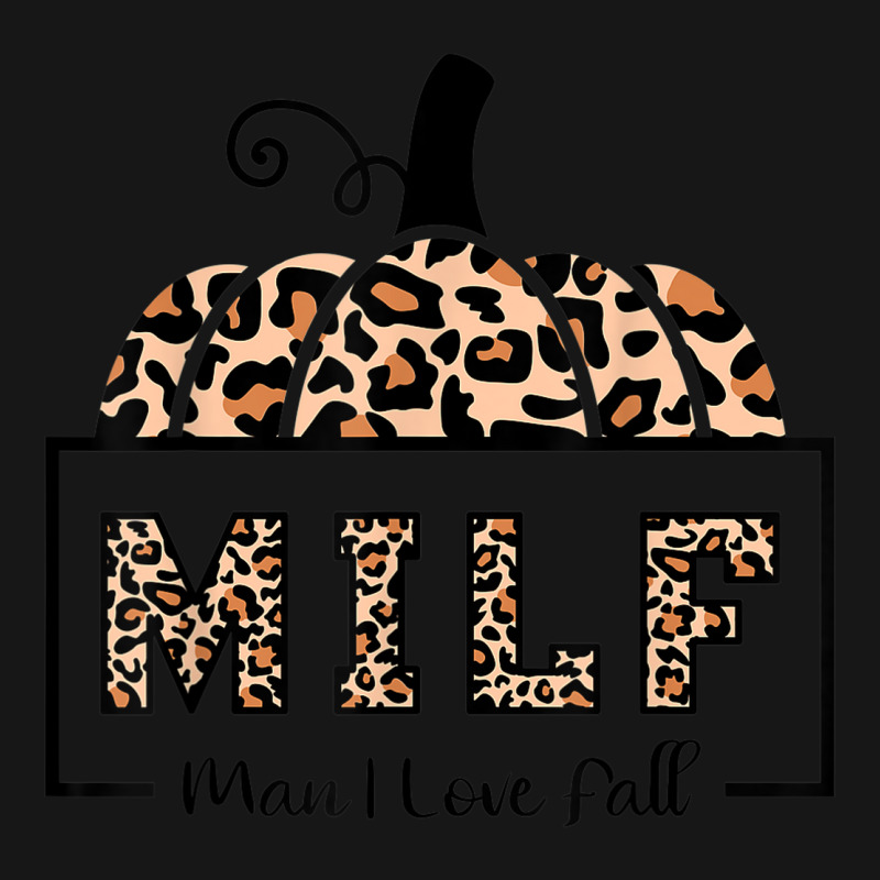 Milf Man I Love Fall Funny Woman Autumn Seasons Lover Medium-length Apron | Artistshot