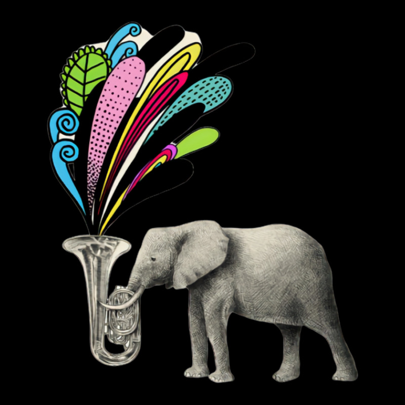 Elephant Playing A Musical Instrument Long Sleeve Shirts by JAMESDSHARP | Artistshot