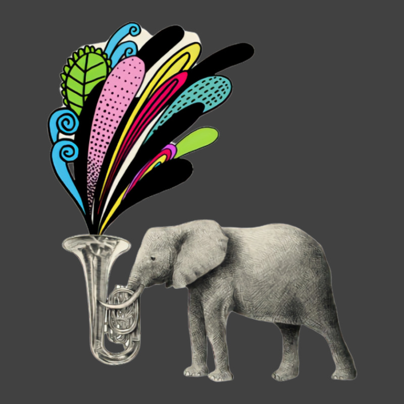 Elephant Playing A Musical Instrument Vintage T-Shirt by JAMESDSHARP | Artistshot