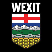 Wexit Alberta With Coat Of Arm Shield Canada Separation Movement Black Adjustable Cap | Artistshot