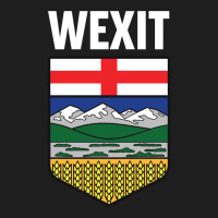 Wexit Alberta With Coat Of Arm Shield Canada Separation Movement Black Classic T-shirt | Artistshot