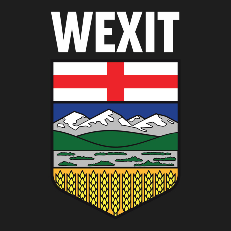 Wexit Alberta With Coat Of Arm Shield Canada Separation Movement Black Classic T-shirt by cm-arts | Artistshot