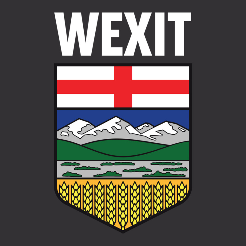 Wexit Alberta With Coat Of Arm Shield Canada Separation Movement Black Vintage Hoodie by cm-arts | Artistshot