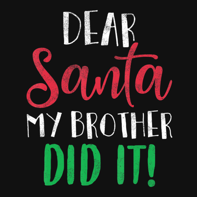 Dear Santa My Brother Did It Christmas Sister Brother Baby Beanies by cm-arts | Artistshot