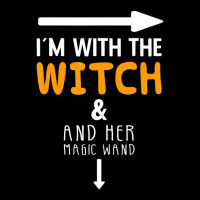 I??m With The Witch Couples Costume For Halloween Adjustable Cap | Artistshot