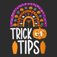 Womens Trick Or Tips Bartender Halloween Bartending Mixologist V Neck Exclusive T-shirt | Artistshot