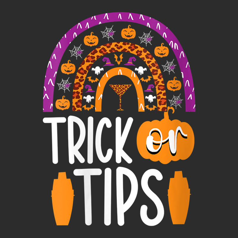 Womens Trick Or Tips Bartender Halloween Bartending Mixologist V Neck Exclusive T-shirt by cm-arts | Artistshot