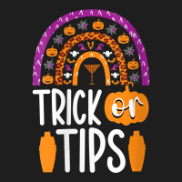 Womens Trick Or Tips Bartender Halloween Bartending Mixologist V Neck Classic T-shirt | Artistshot