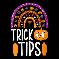 Womens Trick Or Tips Bartender Halloween Bartending Mixologist V Neck Unisex Jogger | Artistshot