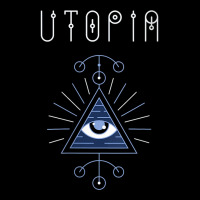 Womens Todd Rundgren's Utopia Eye Tee Officially Licensed V Neck T Shi Men's 3/4 Sleeve Pajama Set | Artistshot