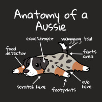 Anatomy Of A Australian Shepherd, Australian Shepherd Ladies Fitted T-shirt | Artistshot