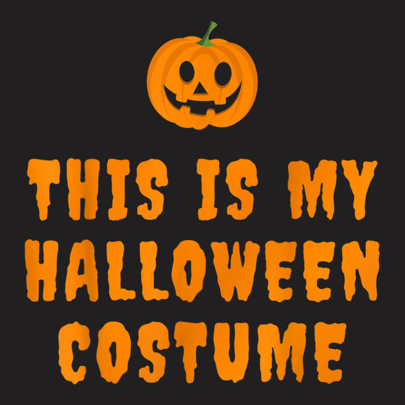 This Is My Lazy Halloween Costume With Jack O Lantern T-shirt | Artistshot