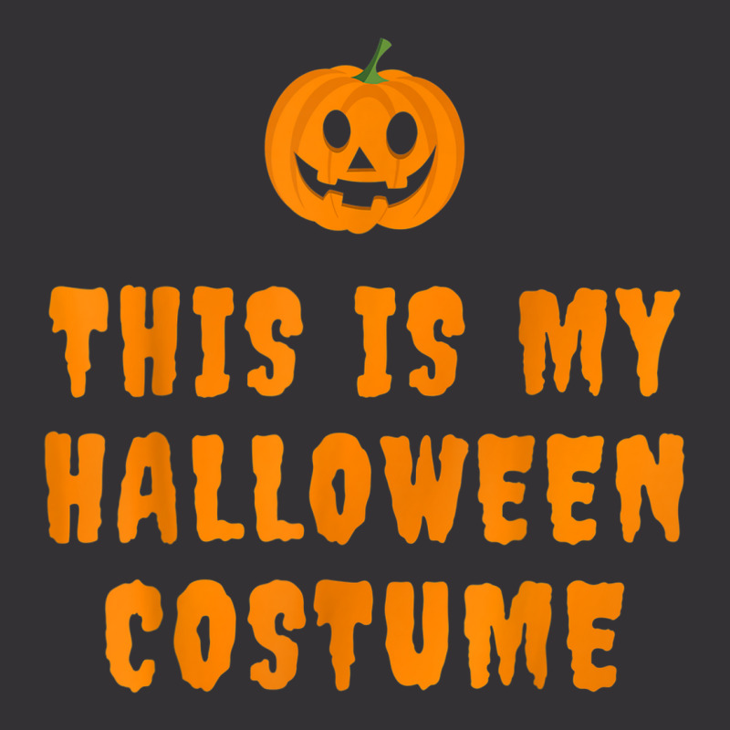 This Is My Lazy Halloween Costume With Jack O Lantern Vintage Hoodie | Artistshot