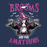 Brooms Are For Amateurs Biker   Funny Halloween Costume Tank Top Ladies Denim Jacket | Artistshot