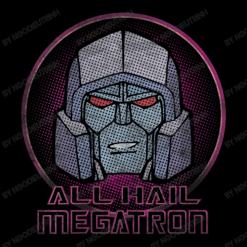 Transformers All Hail Megatron Portrait V-neck Men's Long Sleeve Pajama Set | Artistshot