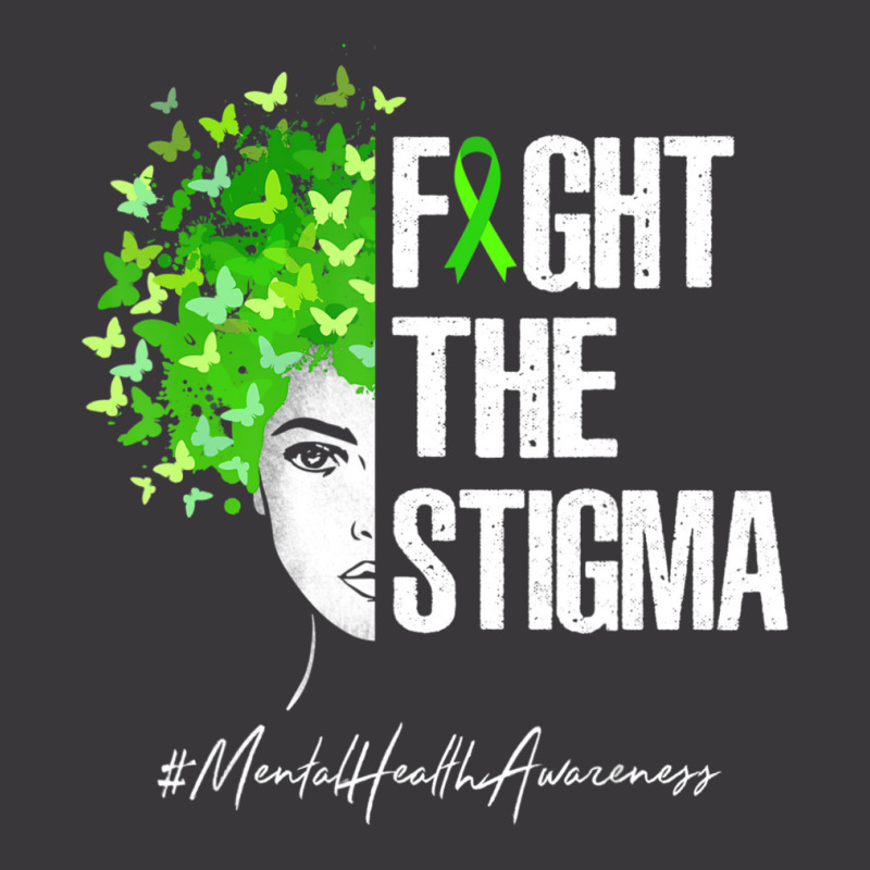 Fight The Stigma Mental Health Awareness Gif Ladies Curvy T-Shirt by cm-arts | Artistshot