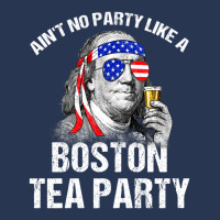 Aint No Party Like A Boston Tea Party Funny Ben Franklin Men Denim Jacket | Artistshot