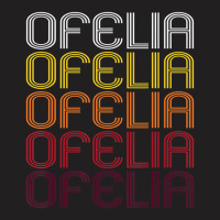 Ofelia Retro Wordmark Pattern Vintage Style T-shirt | Artistshot