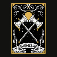 Dnd Barbarian Tarot Scorecard Crop Tee | Artistshot