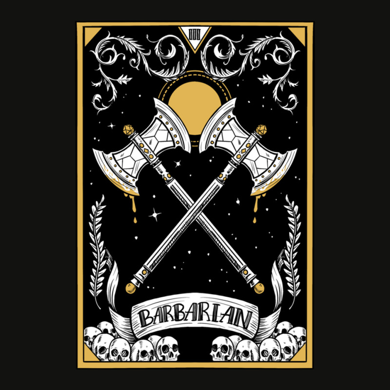 Dnd Barbarian Tarot Scorecard Crop Tee by BrettHaralson | Artistshot