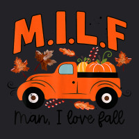 Milf Man I Love Fall Funny Seasonal Truck Pumpkin Autumn Youth Tee | Artistshot