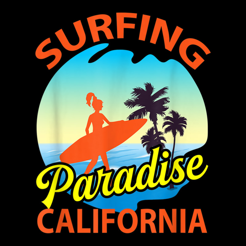 Surfing Paradise California Surfing T Shirt Kids Cap by cm-arts | Artistshot