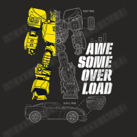 Transformers Bumblebee Awesome Overload Split V-neck Ladies Fitted T-shirt | Artistshot