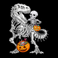 Skeleton Dinosaur T Rex Boys Halloween Mummy Funny Pumpkin V-neck Tee | Artistshot