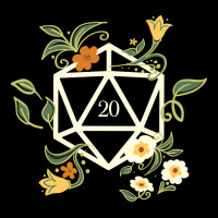 White Polyhedral D20 Dice Plants Flowers And Succulents Baby Tee | Artistshot