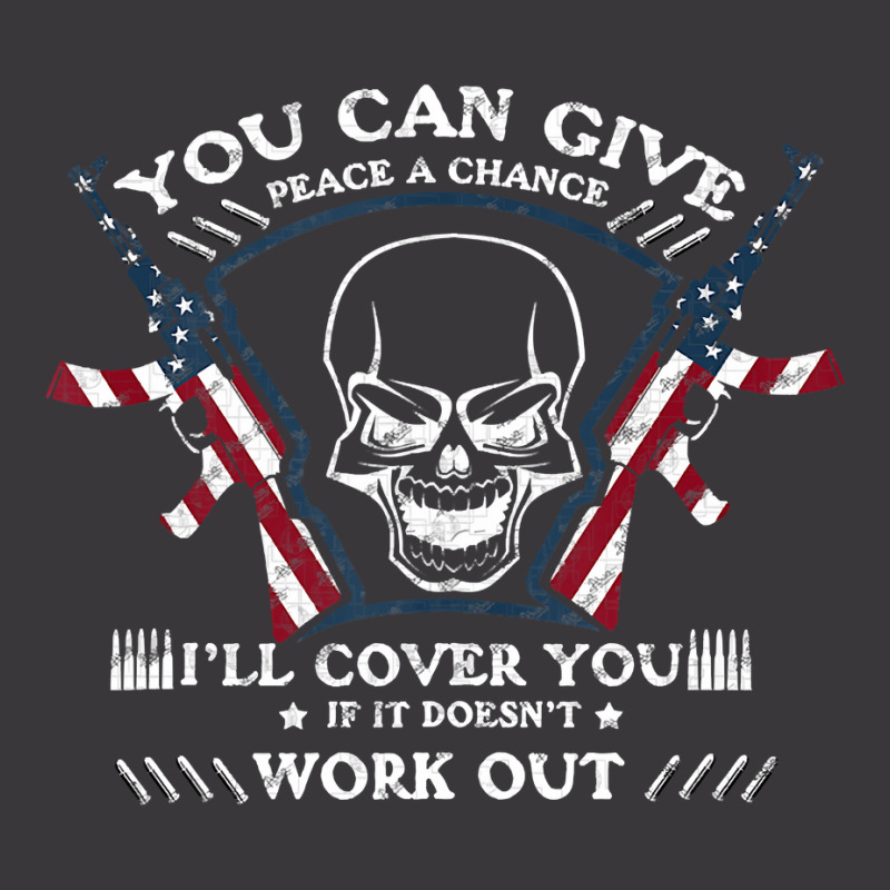 You Can Give Peace A Chance Ill Cover You If Doesnt Work Out Ladies Curvy T-Shirt by cm-arts | Artistshot