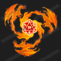 Fantasy Larp W20 Dice Fire Dragon Tabletop Role Play Game Classic T-shirt | Artistshot