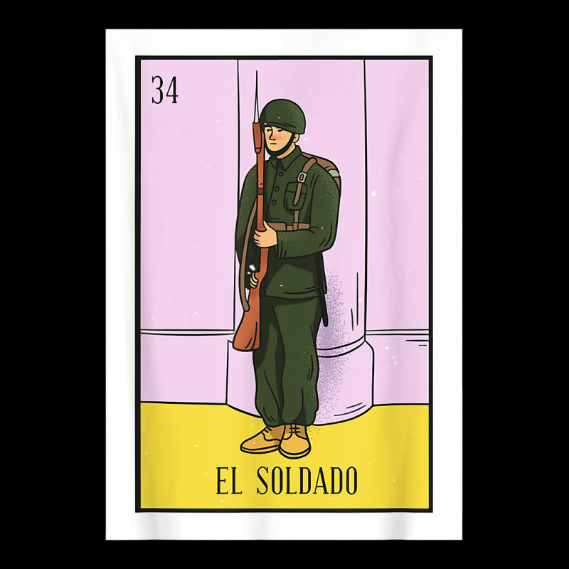 El Soldado Lottery Gift The Soldier Card Mexican Lottery T Shirt Adjustable Cap by cm-arts | Artistshot