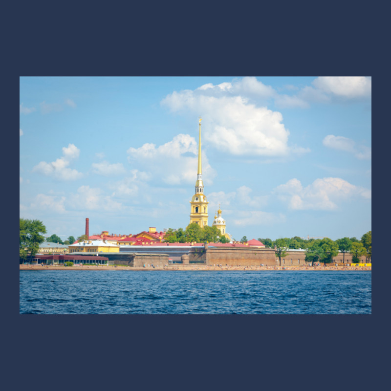 Peter And Paul Fortress In Saint Petersburg, Russia Premium Men Denim Jacket by cm-arts | Artistshot