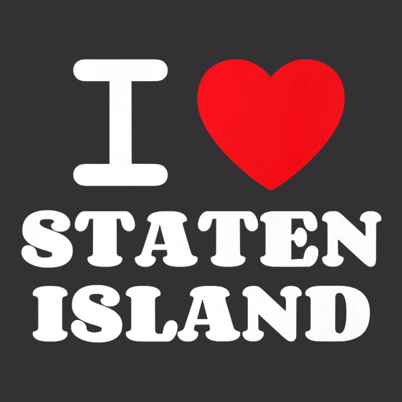 I Love Staten Island Premium T Shirt Vintage Hoodie And Short Set by Cardenas | Artistshot