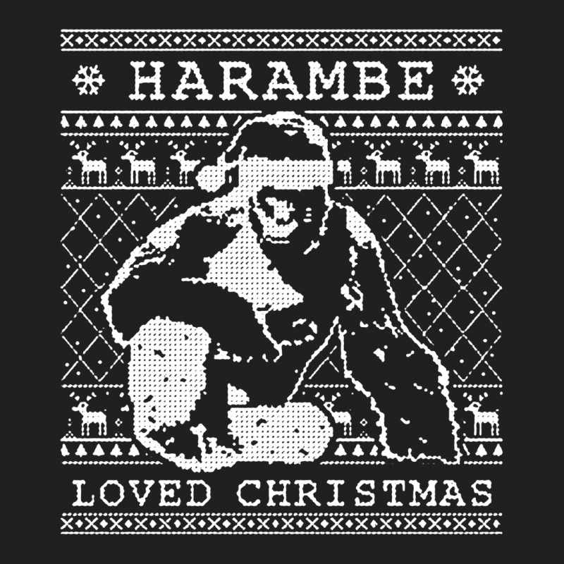 Harambe Loved Christmas [tb] T-shirt | Artistshot