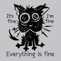 Everything Is Fine Funny Stressed Out Cat Graphic Tank Top Baby Bodysuit | Artistshot