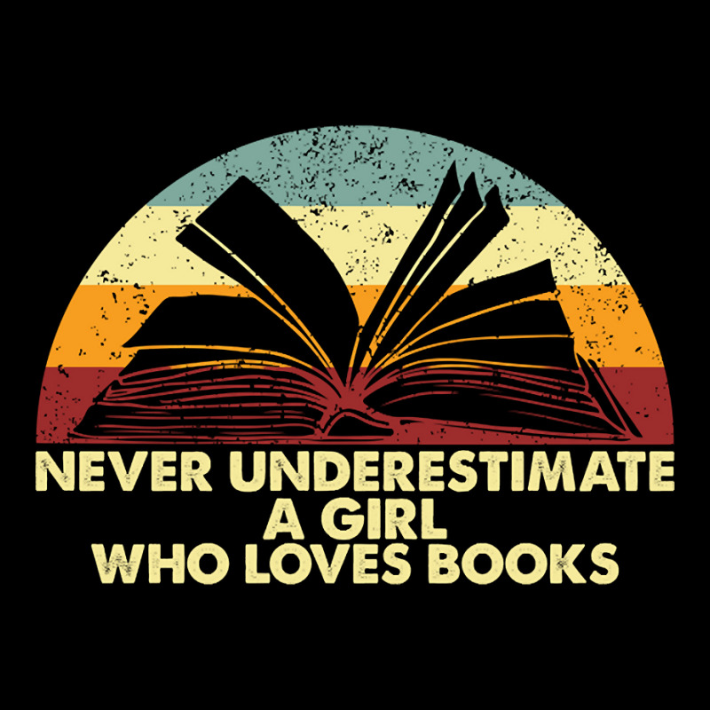 Retro Never Underestimate A Girl Who Loves Books Cropped Sweater by Konlasa6638 | Artistshot