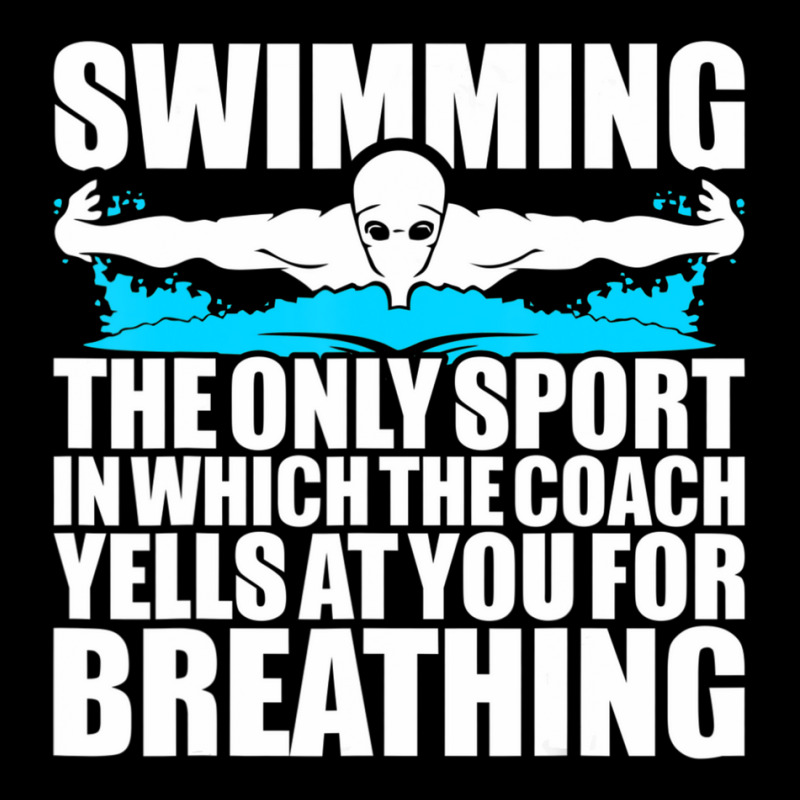 Swimming The Only Sport In Which Coach Yell Breathing Legging by Mata Gibson | Artistshot