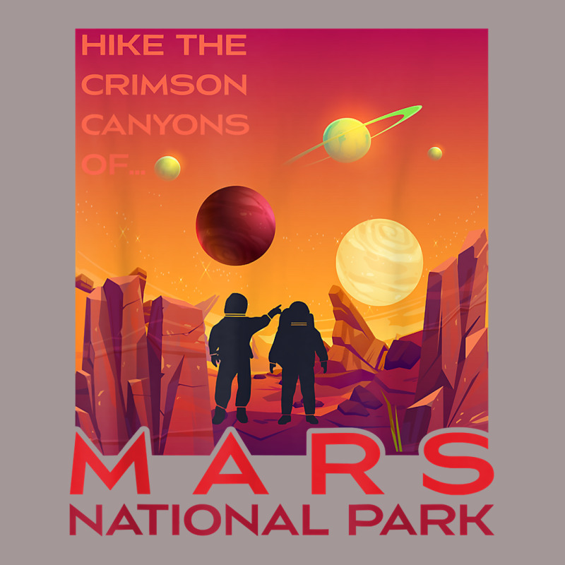 Mars National Park Vintage Sci Fi Martian Exploration Space T Shirt Vintage Hoodie | Artistshot